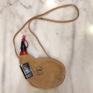 Leather Bota Flask Bag